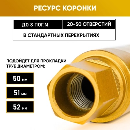 Коронка алмазная 1 1/4" 051/400/5 сегм. по бетону Golden Dragon