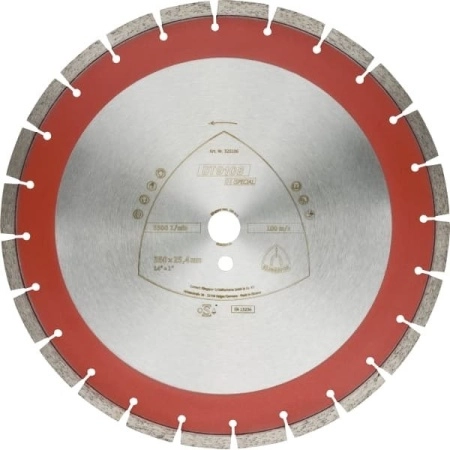 Алмазный диск KLINGSPOR 500X3,7X25,4/36E/11/S/DT/SPECIAL/DT910B