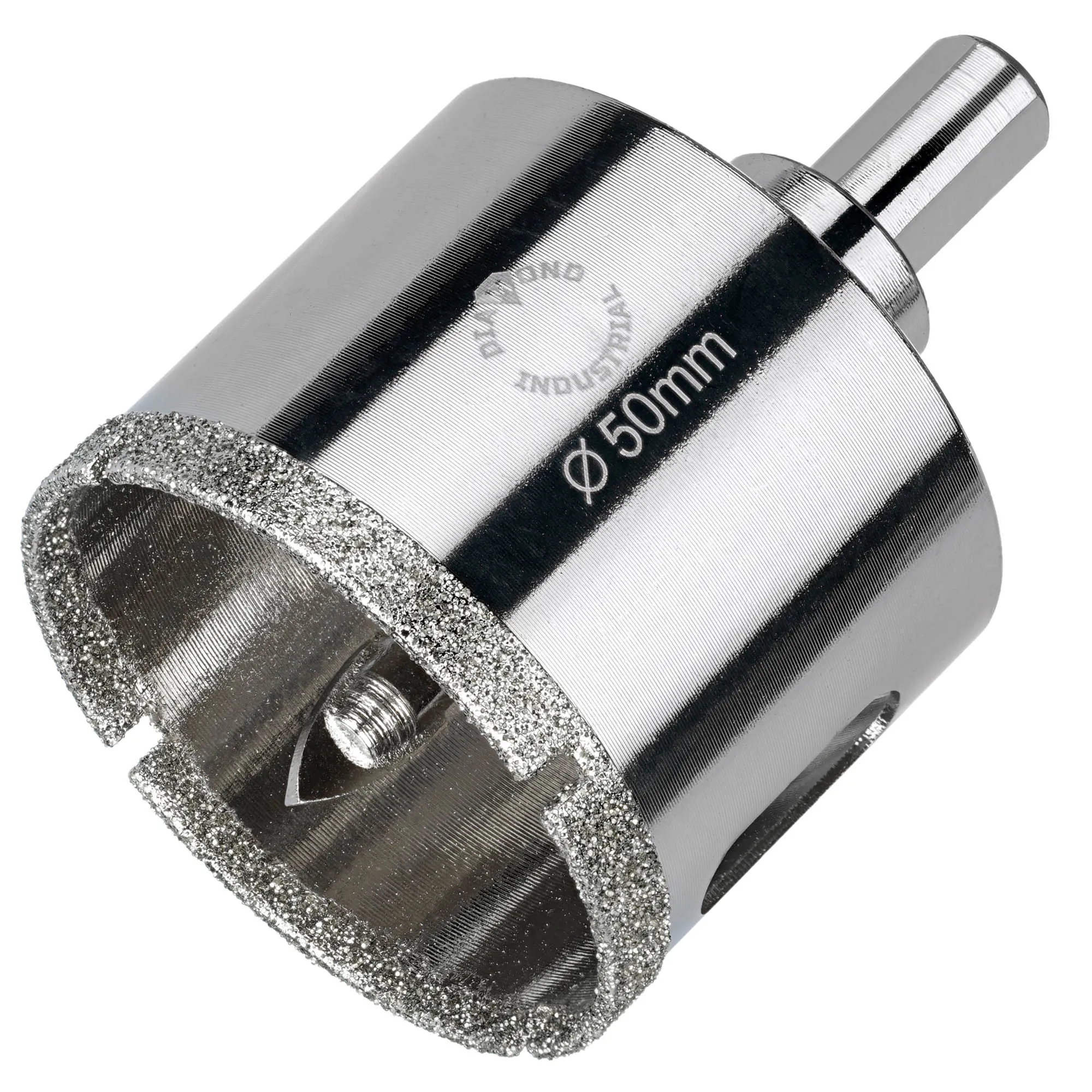 Алмазная коронка по керамограниту, плитке, кафелю 50 мм с центром Diamond Industrial