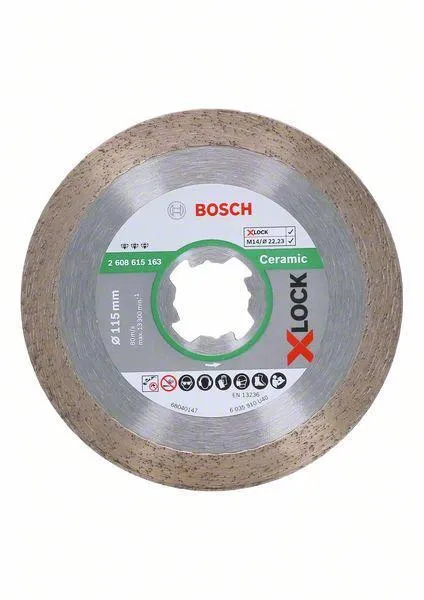 Круг алмазный BOSCH BEST FOR CERAMIC (2608615163) Ф115хX-LOCK по керамике